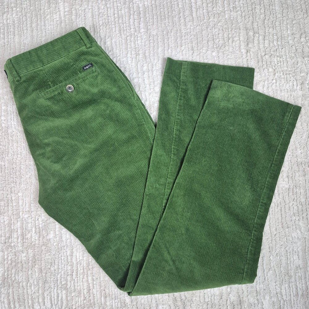 Bugatti 1040 Green Corduroy Pants Chino Style